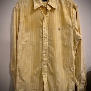 Ralph Lauren Yellow Striped Men's Shirt
